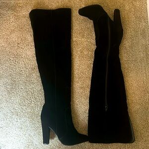 Thigh High Over the Knee Boots - Black